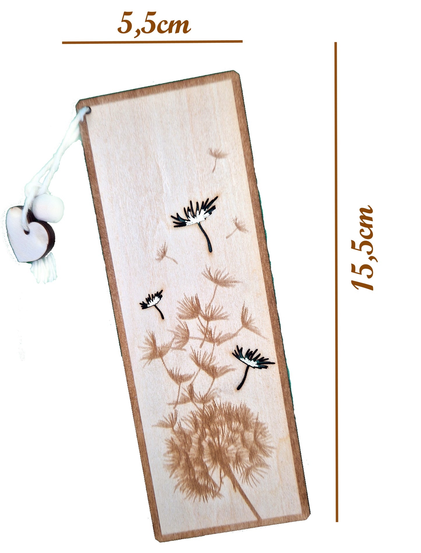 Lesezeichen 4 Stück, Dekorative Holz-Lesezeichen mit verschiedenen Mustern, Geschenkidee für Freunde, Familie, Muttertag, Vatertag, Abschluss