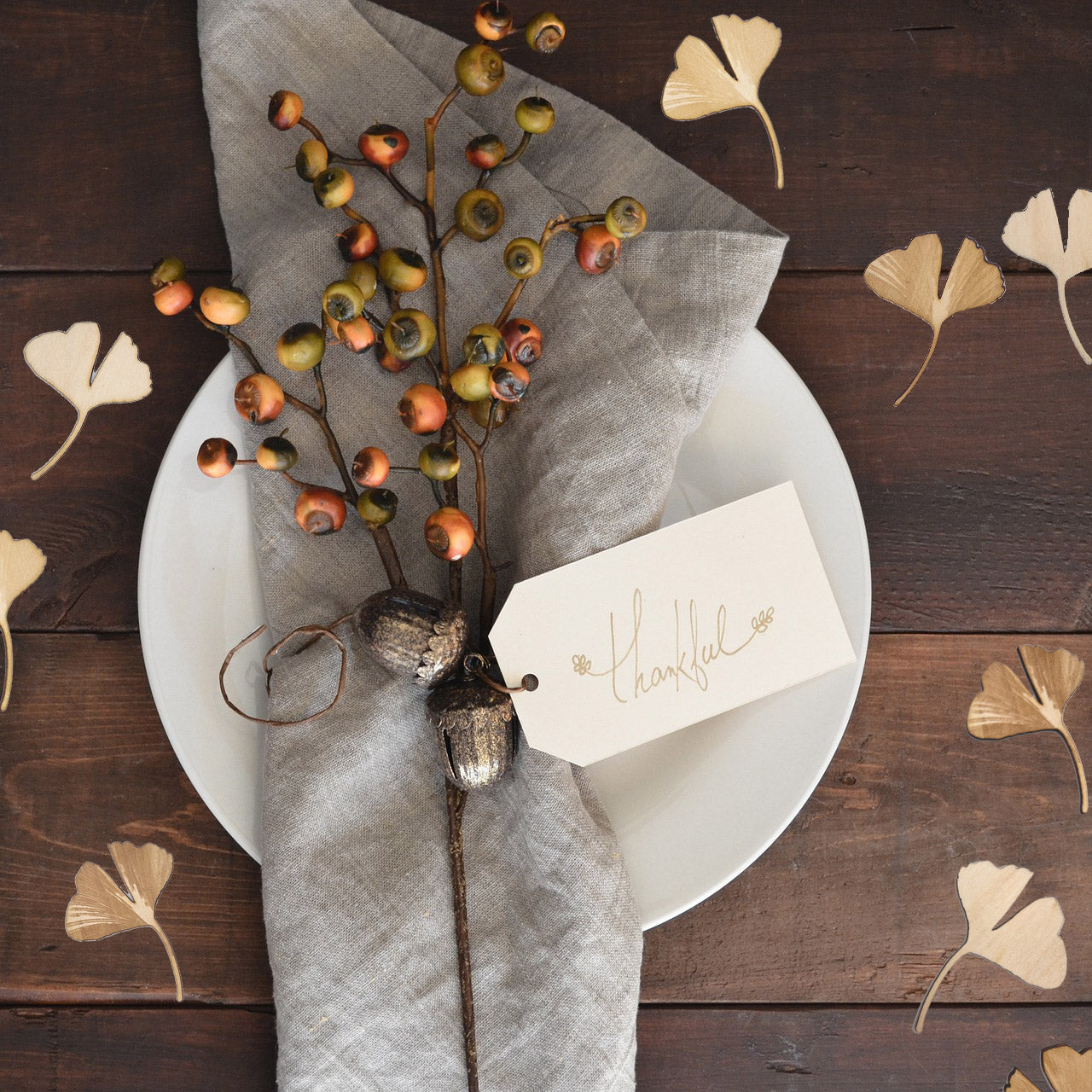 Streudekoration Ginko Blätter für Bastelarbeiten oder für besondere Anlässe wie Hochzeit, Taufe, Geburtstag 12 Stück