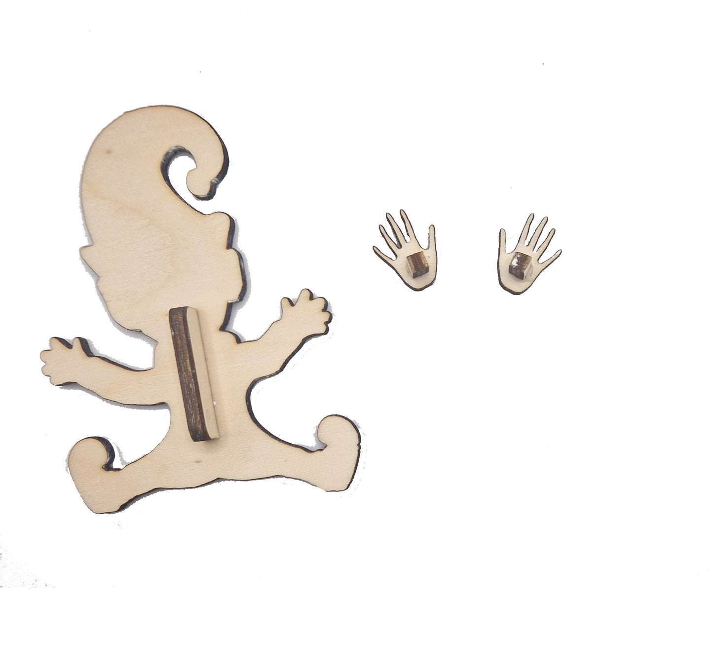 Magische Wichtelspuren Schablonen Set aus Holz